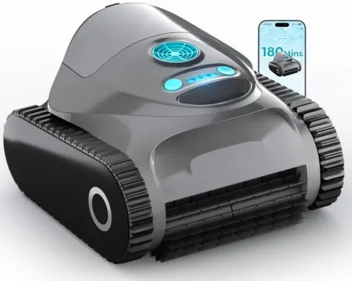 C1 Robotic Pool Vacuum with 180 Mins Runtime