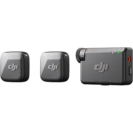 DJI Mic Mini (2 TX + 1 RX) Wireless Lavalier Microphone System