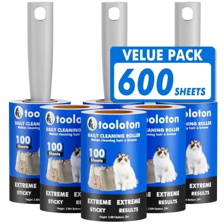 6-Pack 600-Sheet Tooloton Extra Sticky Lint Rollers w/ Refills