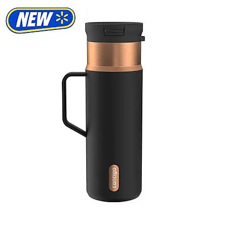 20-Oz Contigo SnapSeal Insulated Stainless Steel Tumbler (Licorice Black/Bronze)