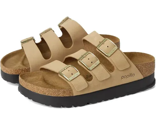 Birkenstock Women's Florida Platform 3-Strap Sandals (Sandcastle)