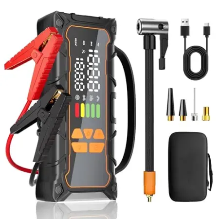 Okrinec 4000A / 10000mAh Battery Jump Starter w/ 160PSI Tire Inflator