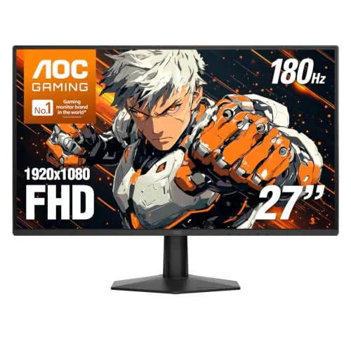AOC 27" 1080p 180Hz IPS HDR Gaming Monitor