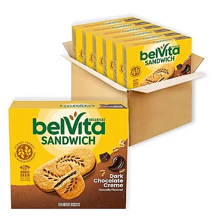 Select Accts: 6-Pk 5-Ct belVita Breakfast Biscuits (Dark Chocolate Crème)