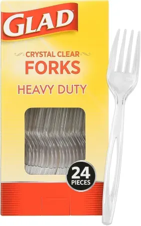 24-Count Glad Crystal Clear Plastic Forks