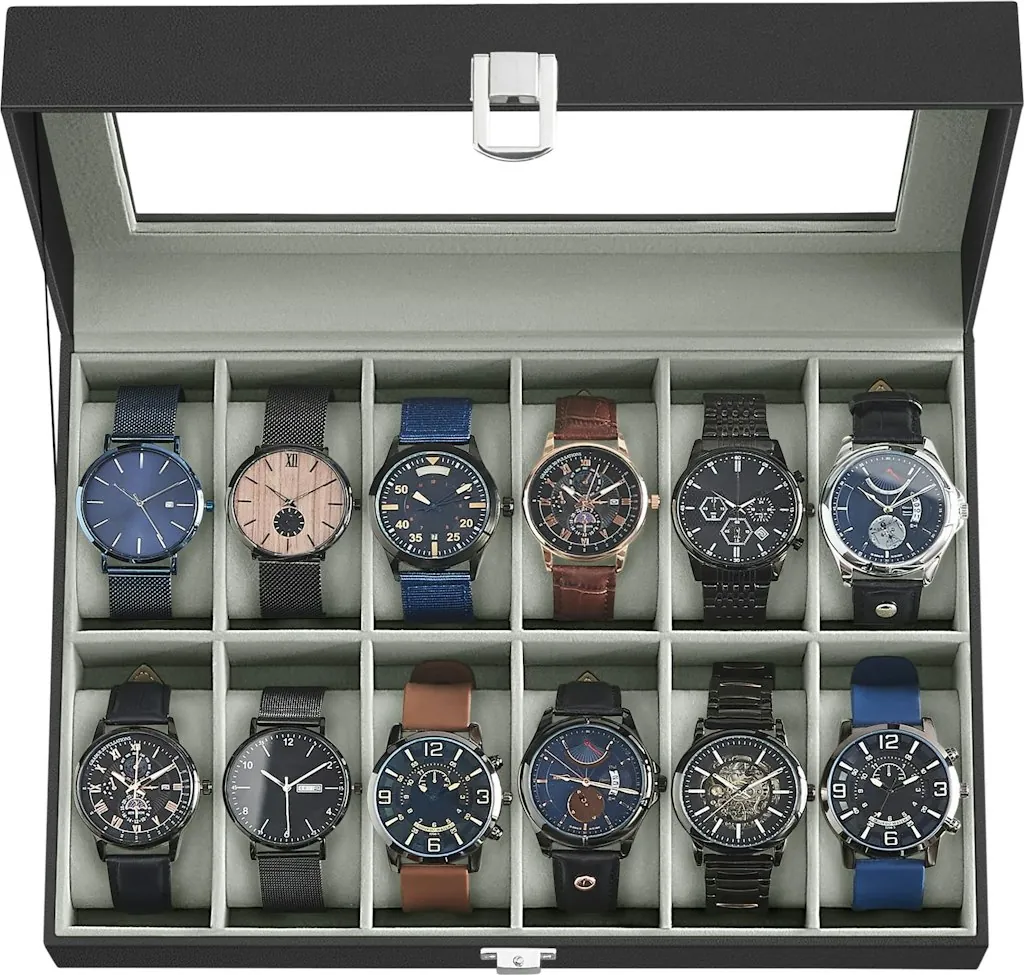 Songmics 12-Slot Watch Box