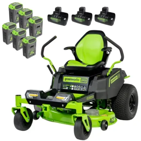 Greenworks 60V 42" Crossover-Z Riding Lawn Tractor w/ 8 Batteries & 3 Chargers