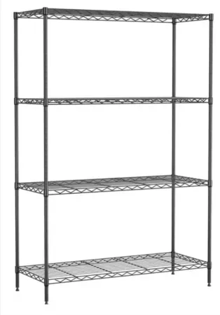 BestOffice 4-Tier 35" x 13" x 53" Wire Shelving Unit