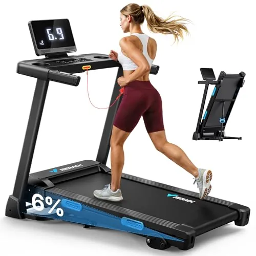 MERACH T12 Foldable Treadmill w/ 2.5HP Motor