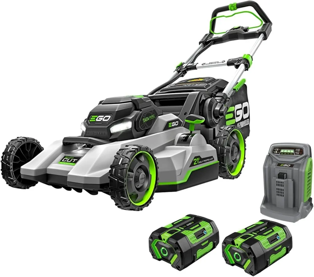 EGO Power+ Electric Lawn Mower w/ 56V 6.0Ah Batteries and Rapid Charger