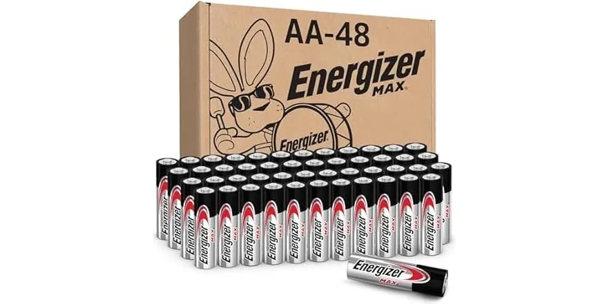 Energizer MAX AA Alkaline Batteries 48-Pack