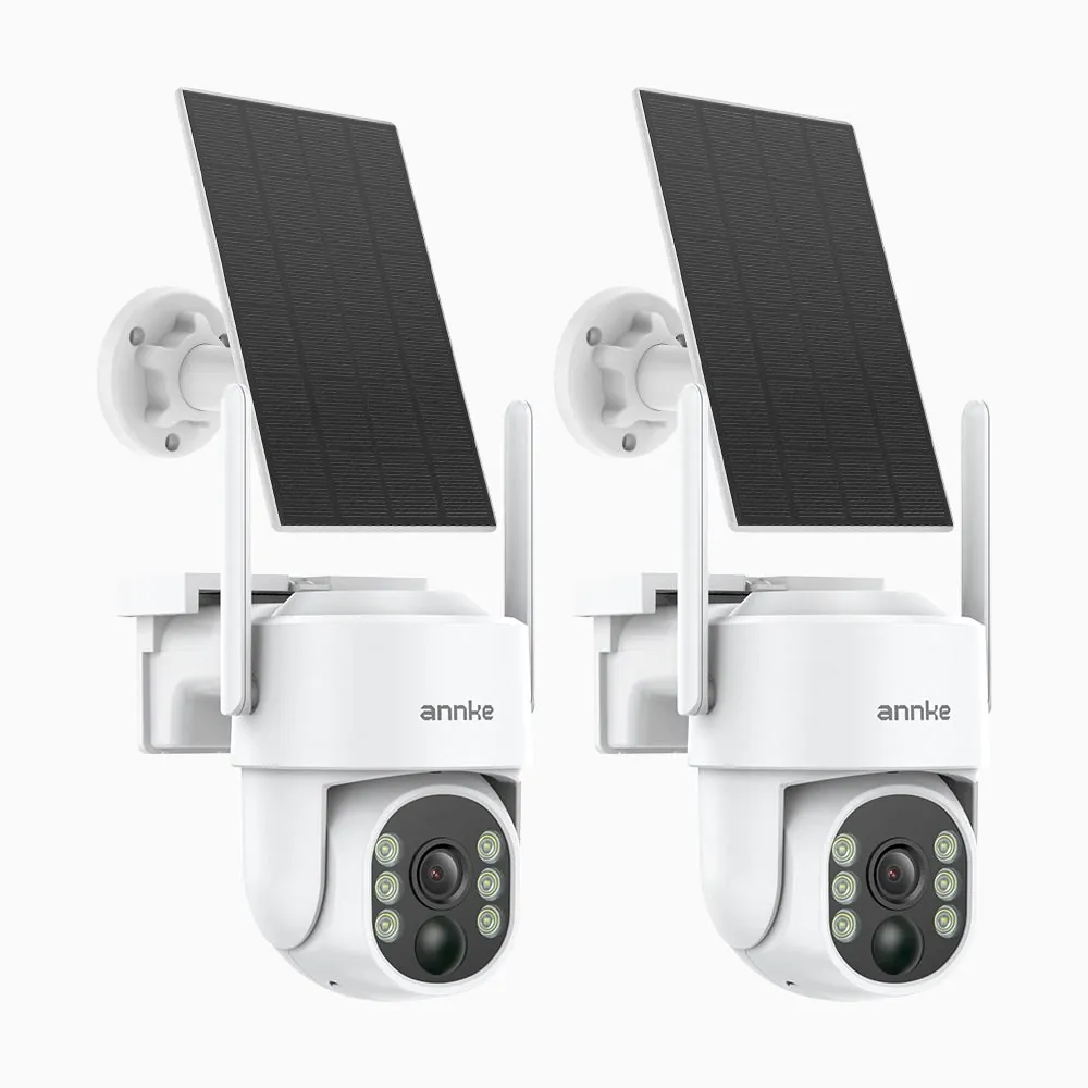 Annke 1440p Wireless Solar Security Camera 2-Pack