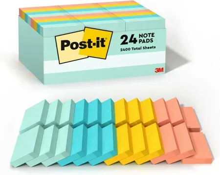 24-Count Post-it 100-Sheet Post-it Sticky Note Pads