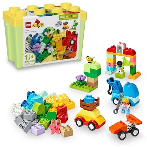 LEGO Duplo Cars and Trucks Brick Box 80-Piece