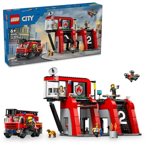 LEGO City Fire Station with Fire Truck 843-Piece (60414)