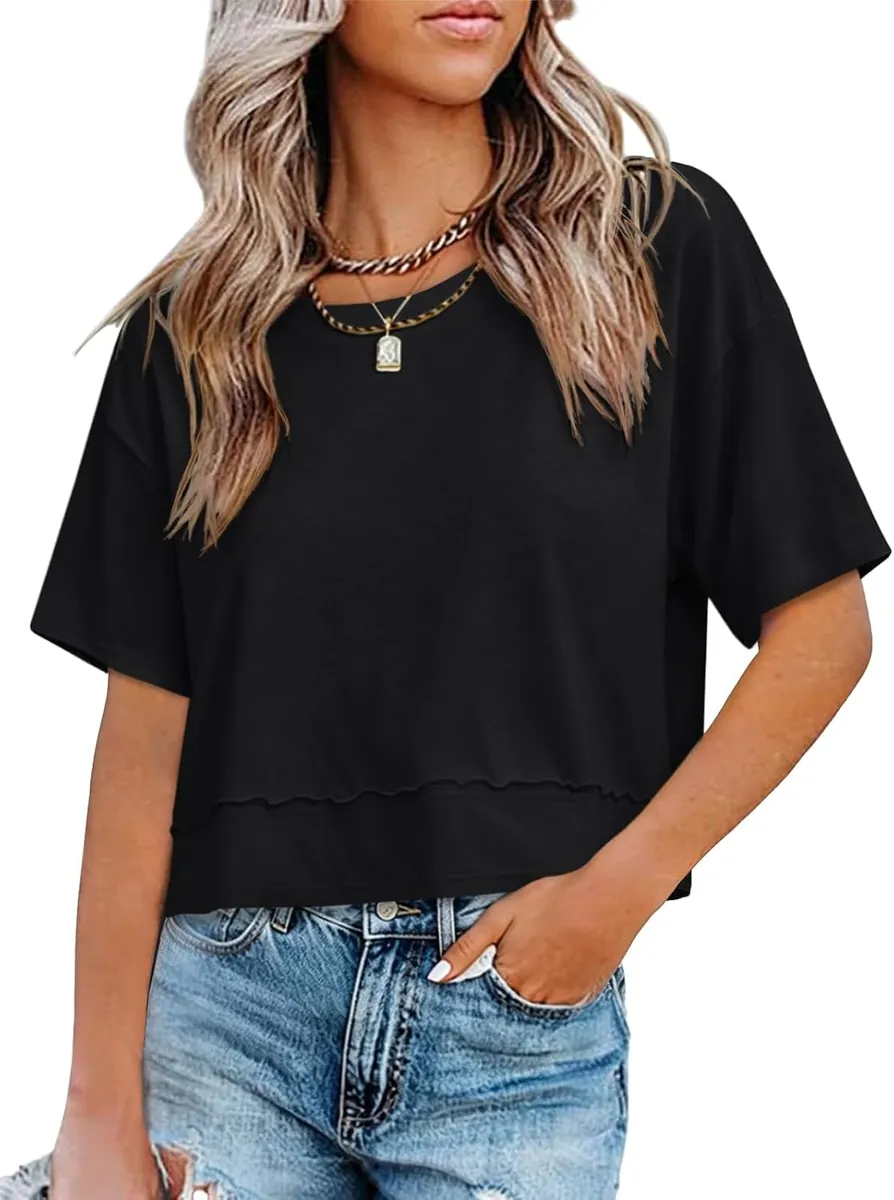UNCLECAT Short Sleeve Cropped Shirt