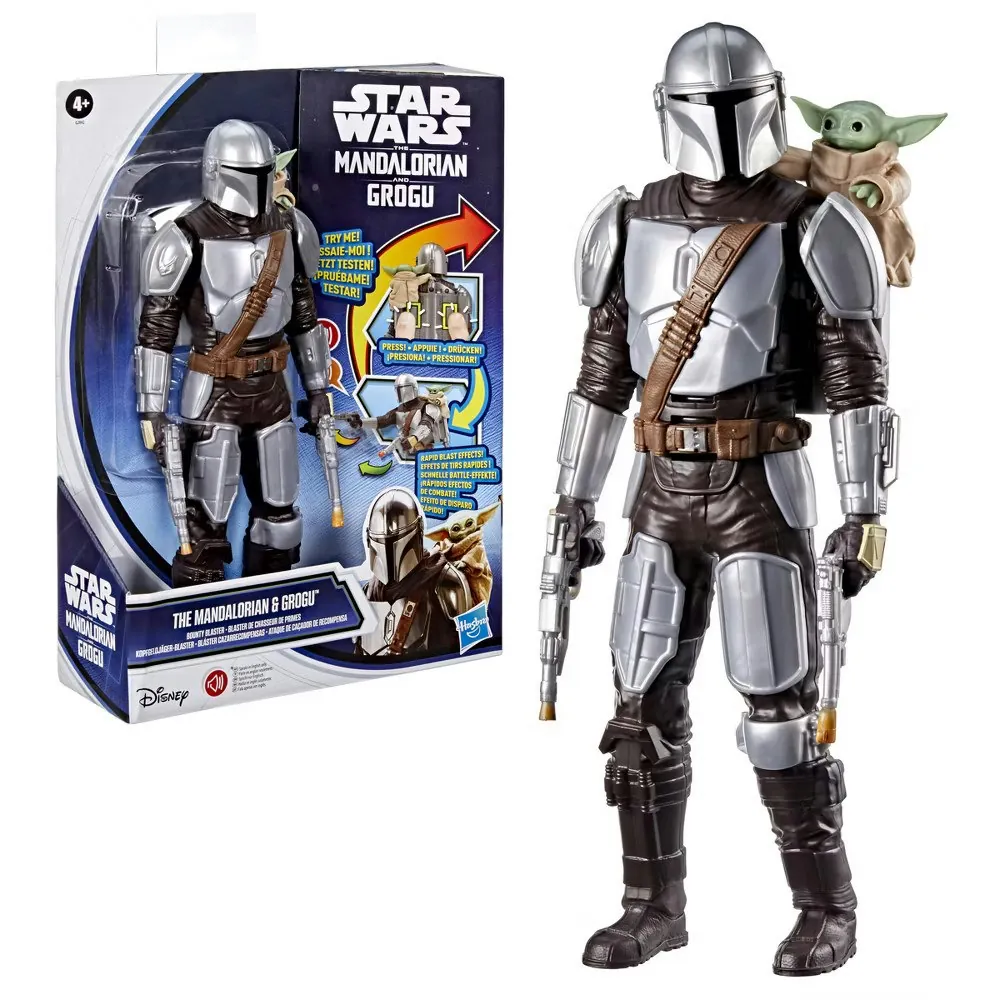 Star Wars The Mandalorian & Grogu 11" Bounty Blaster Figure w/ Sound Effects