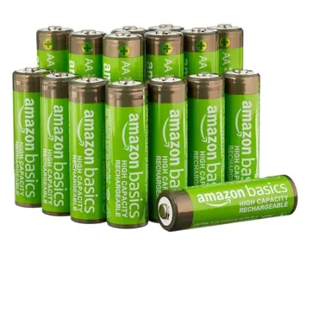 16-Pack AmazonBasics 2400mAh AA High-Capacity Rechargeable Batteries