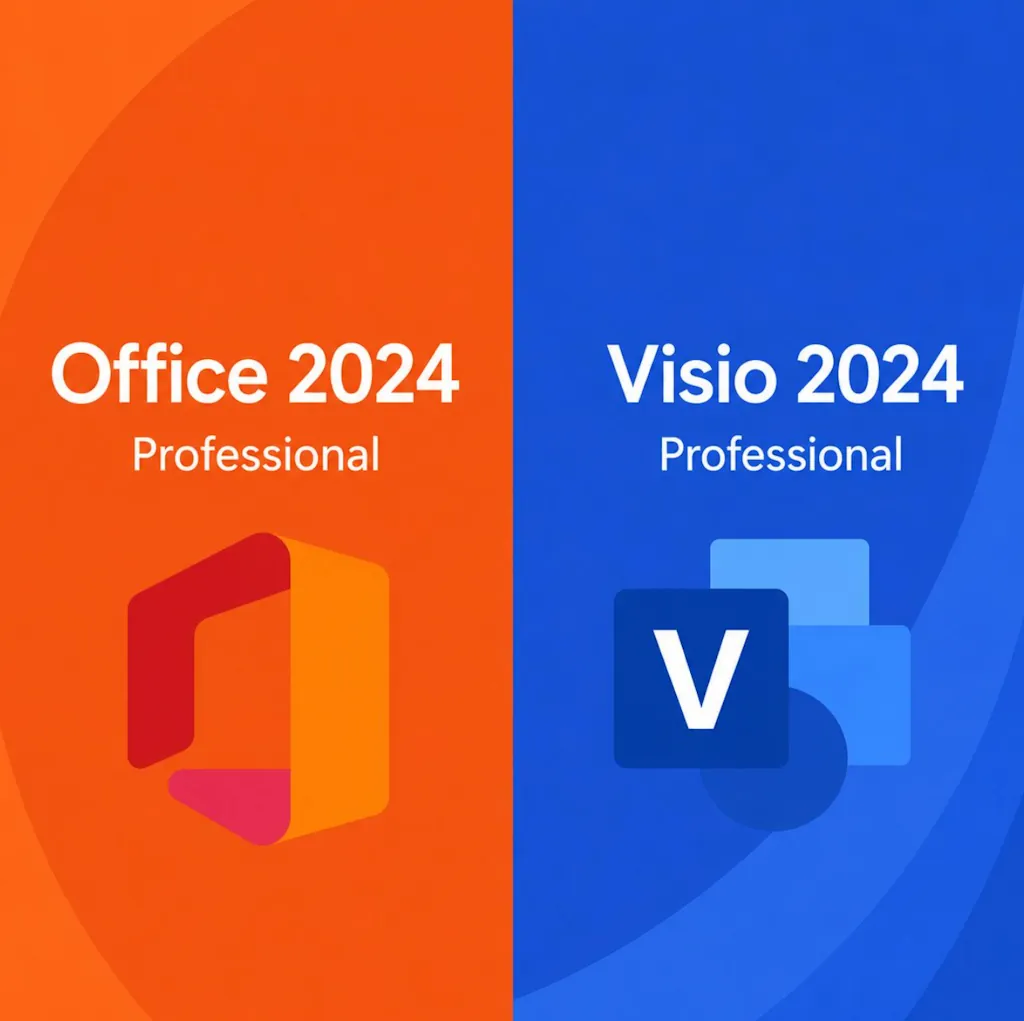 Microsoft Office Professional 2024 + Microsoft Visio 2024 Lifetime Bundle