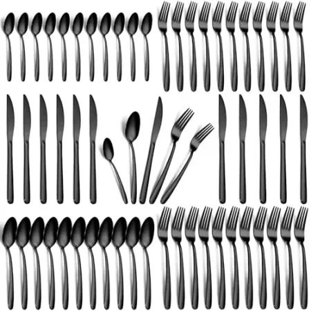 60-Piece hunnycook Stainless Steel Silverware Set