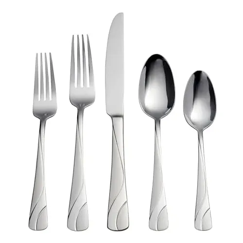 Oneida River 20 Piece Everyday Flatware Set, Service for 4, 18/0 Stainless Steel