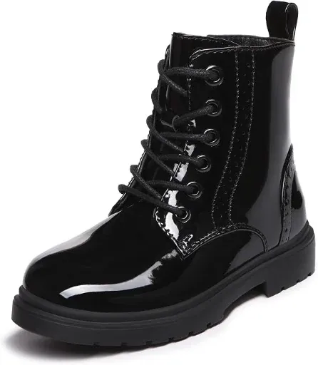Kids Waterproof Combat Boots with Zipper