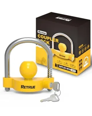 RETRUE Universal Trailer Coupler Lock
