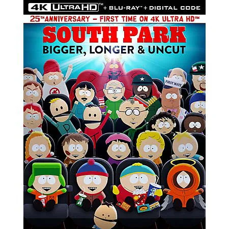 South Park: Bigger, Longer & Uncut (4K Blu-ray + Blu-ray + Digital)