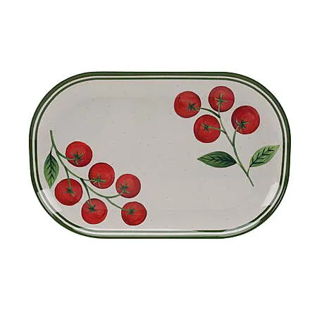 15.6" Better Homes & Gardens Bamboo Melamine Serving Tray (Tomato or Olive)