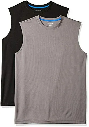 Amazon Essentials Men's Active Performance Tech Muscle Sleeveless Top
