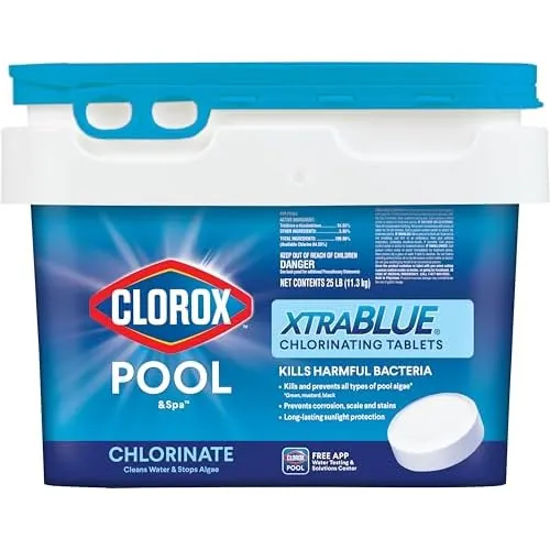 Clorox® Pool&Spa™ XtraBlue 3” Swimming Pool Chlorinating Tablets