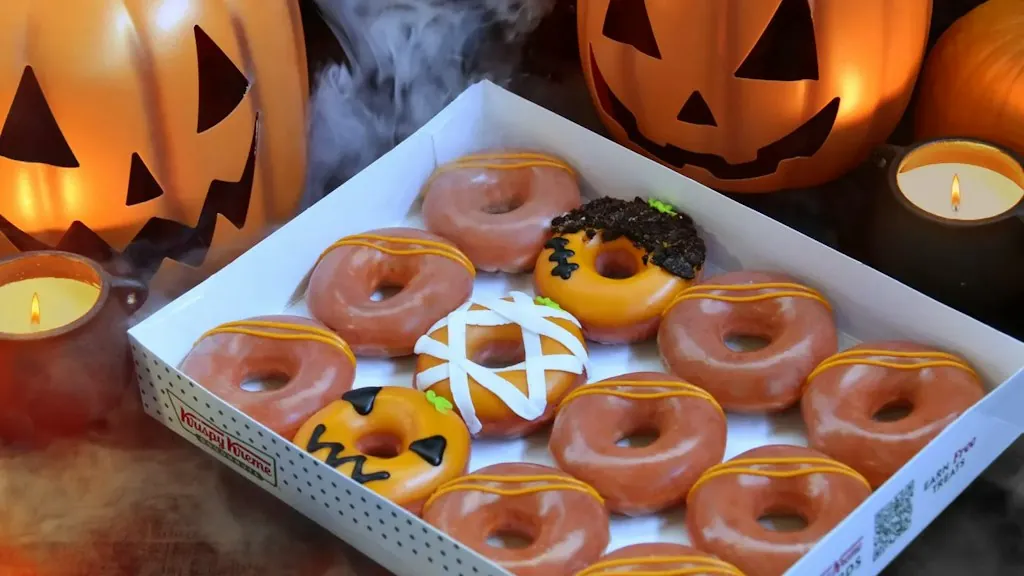 Krispy Kreme Halloween All Jacked Up Dozen Doughnuts
