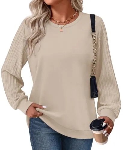 OFEEFAN Cable Knit Sweatshirt