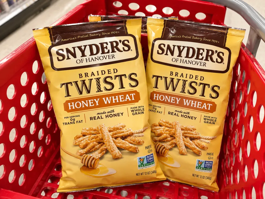 Snyder’s of Hanover Braided Twists in Honey Wheat 12oz