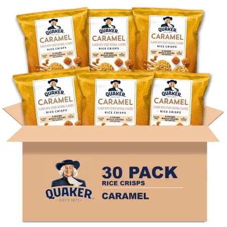 30-Pack 0.91oz Quaker Rice Crisps (Caramel)
