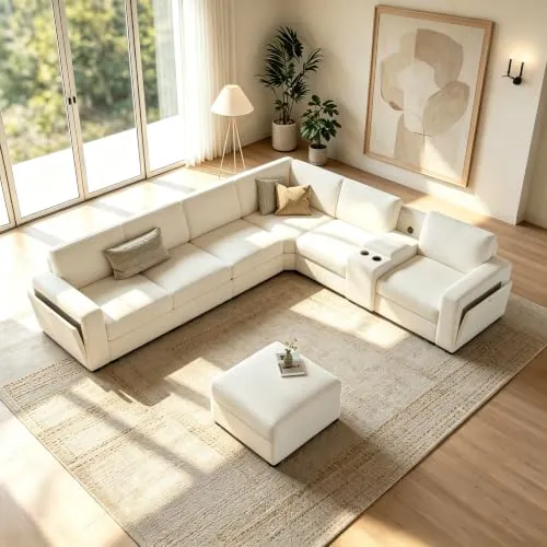 Vesgantti 127" Modular L Shaped Sectional Couch