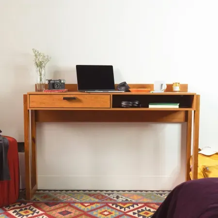 Boahaus Dalton Compact Desk w/ Drawer & USB Charging Port