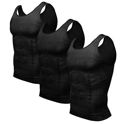Odoland Men's Compression Base Layer Shirt 3-Pack