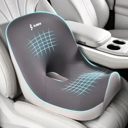 FLORICH Memory Foam Car Seat Cushion / Lumbar Support Pillow