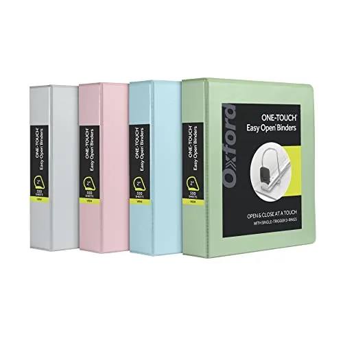 Oxford 3 Ring Binders 4-Pack