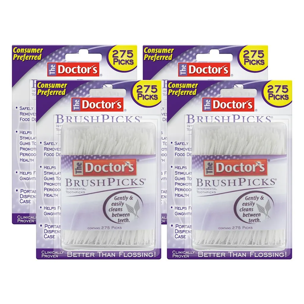The Doctor's BrushPicks Interdental Toothpicks 1,100-Count