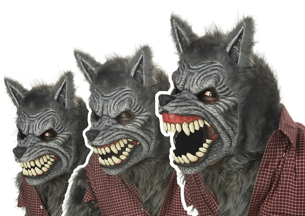 California Costumes Werewolf Motion Mask