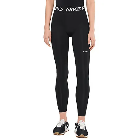 Nike Women's Pro Full-Length Leggings (Black/White)