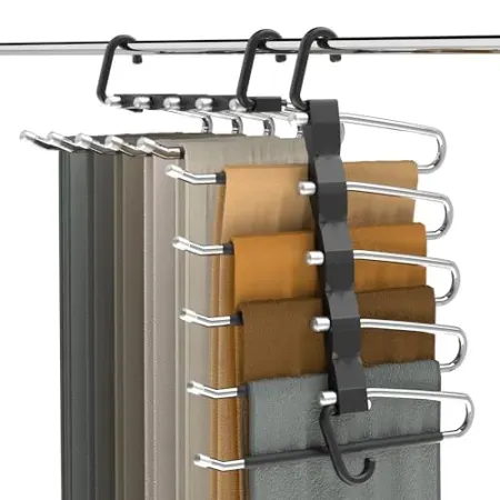 2-Pack AUFETQ Space Saving Pants Hanger