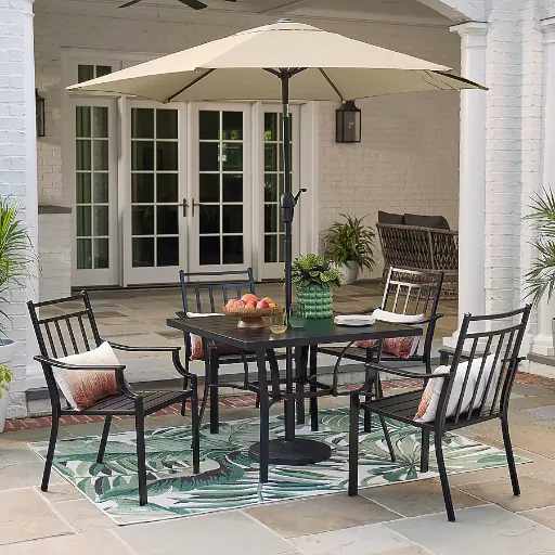 Style Selections Ashton 5-Piece Black Patio Dining Set