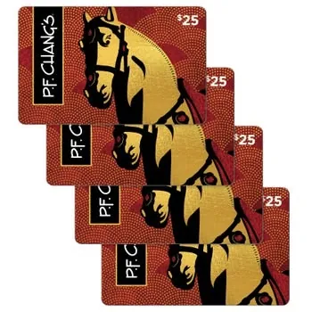 Four $25 P.F. Chang's Gift Cards ($100 Value)