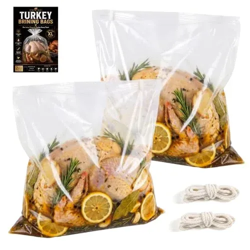 Extra Large Turkey Brining Bags 2-Pack