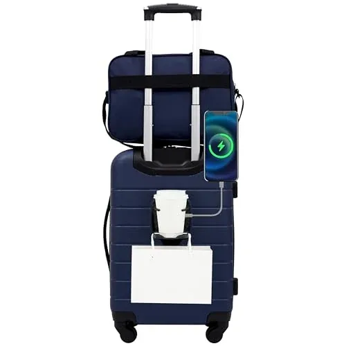 Wrangler Smart Spinner Hardside Luggage 2 Piece Set