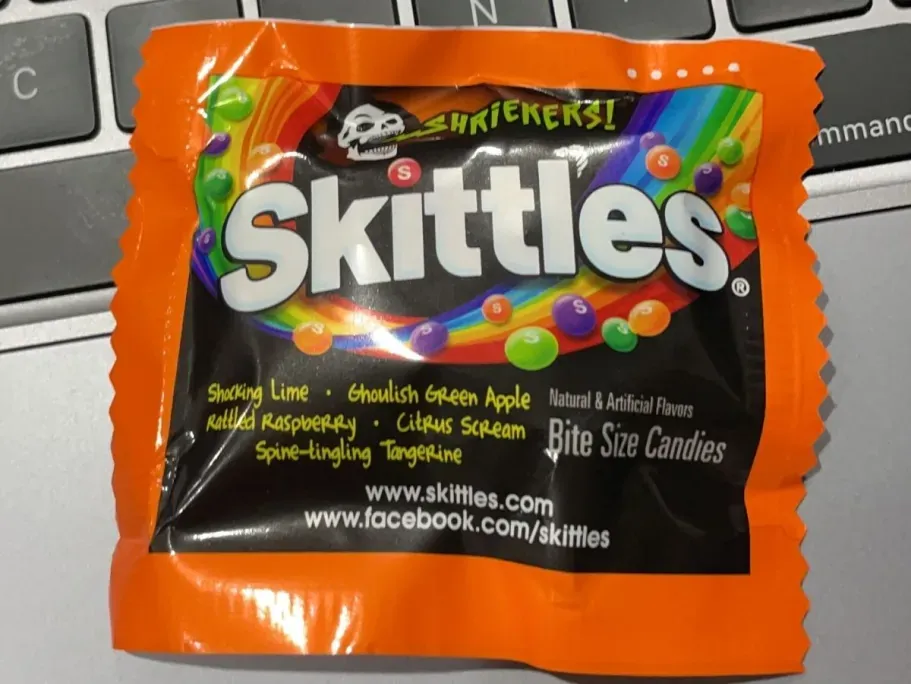 Skittles Shriekers Sour Fun Size Halloween Candy Bags