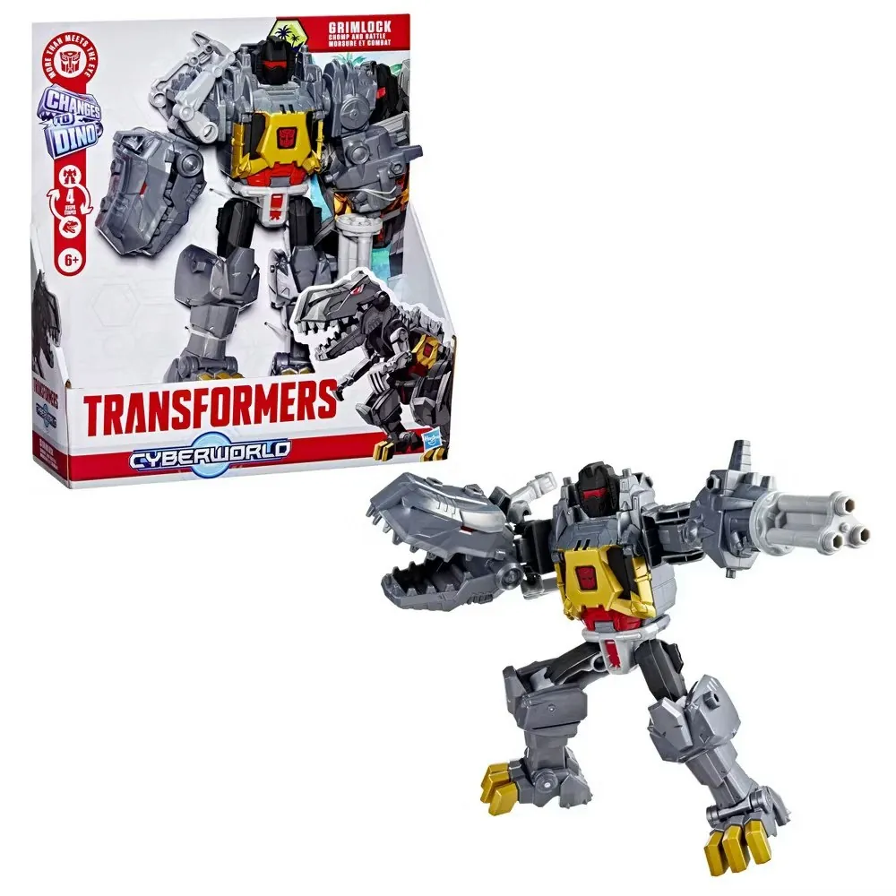 Transformers CyberWorld Grimlock Chomp & Battle Action Figure